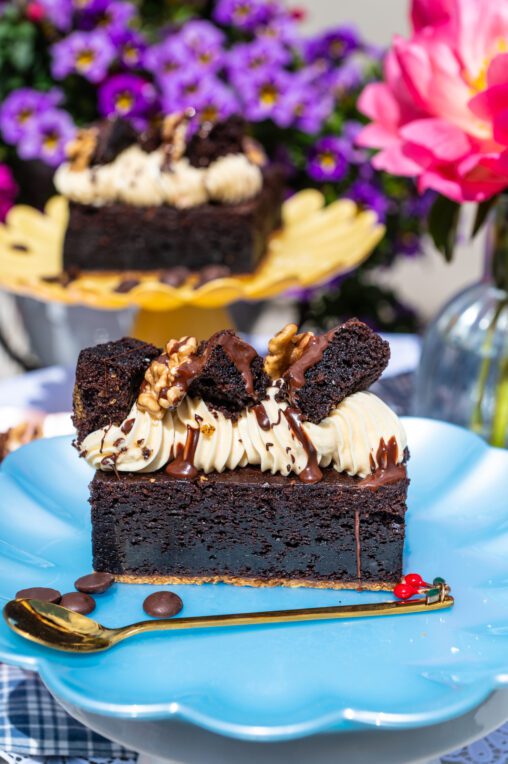 Caramel brownie